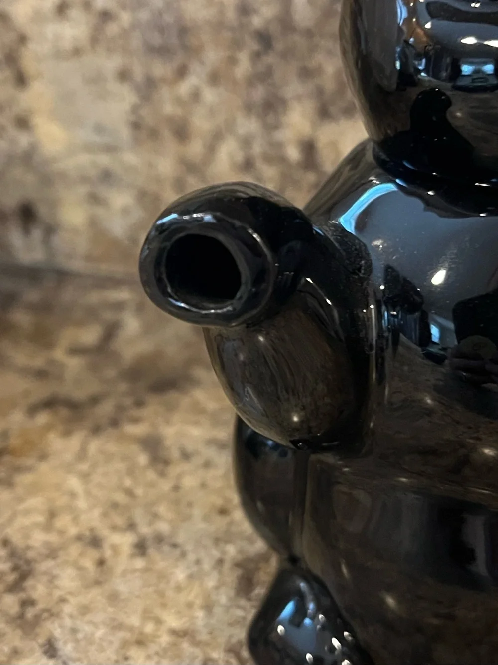 Vintage Ceramic Black Cat Teapot 1.5 Cup